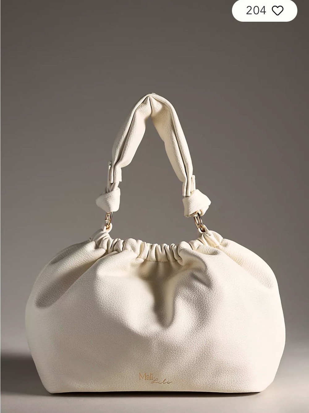 Mali + Lili Nala Scrunched Faux-Leather Bag